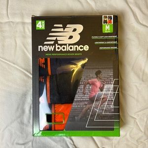 New Mens New Balance ( NB ) performance boxer briefs 4 pack